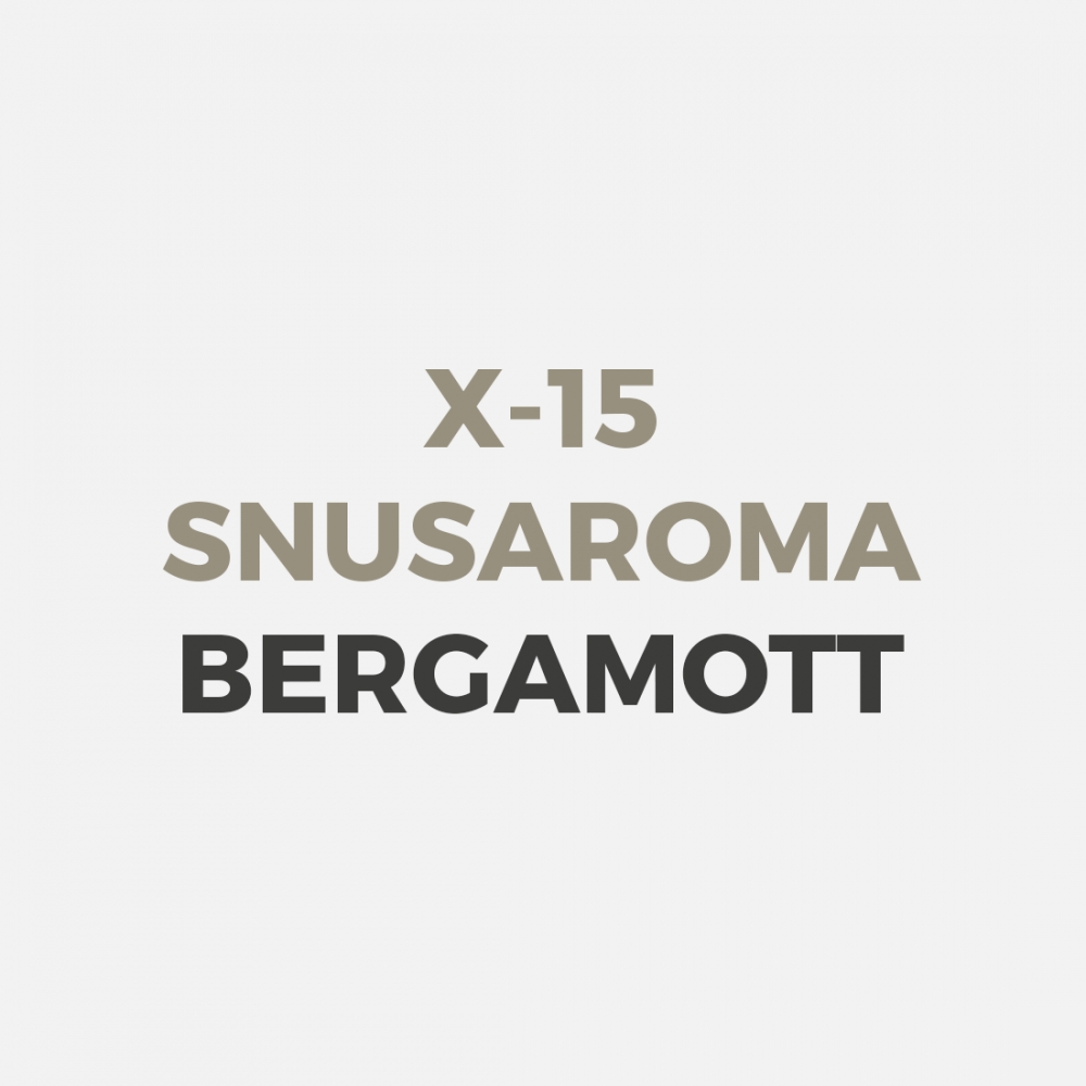 Bergamott er en sitrusfrukt, og den aller mest populære smakstilsetningen i snus. 8ml høykonsentrat rekker til ca. 1kg hjemmelaget snus.