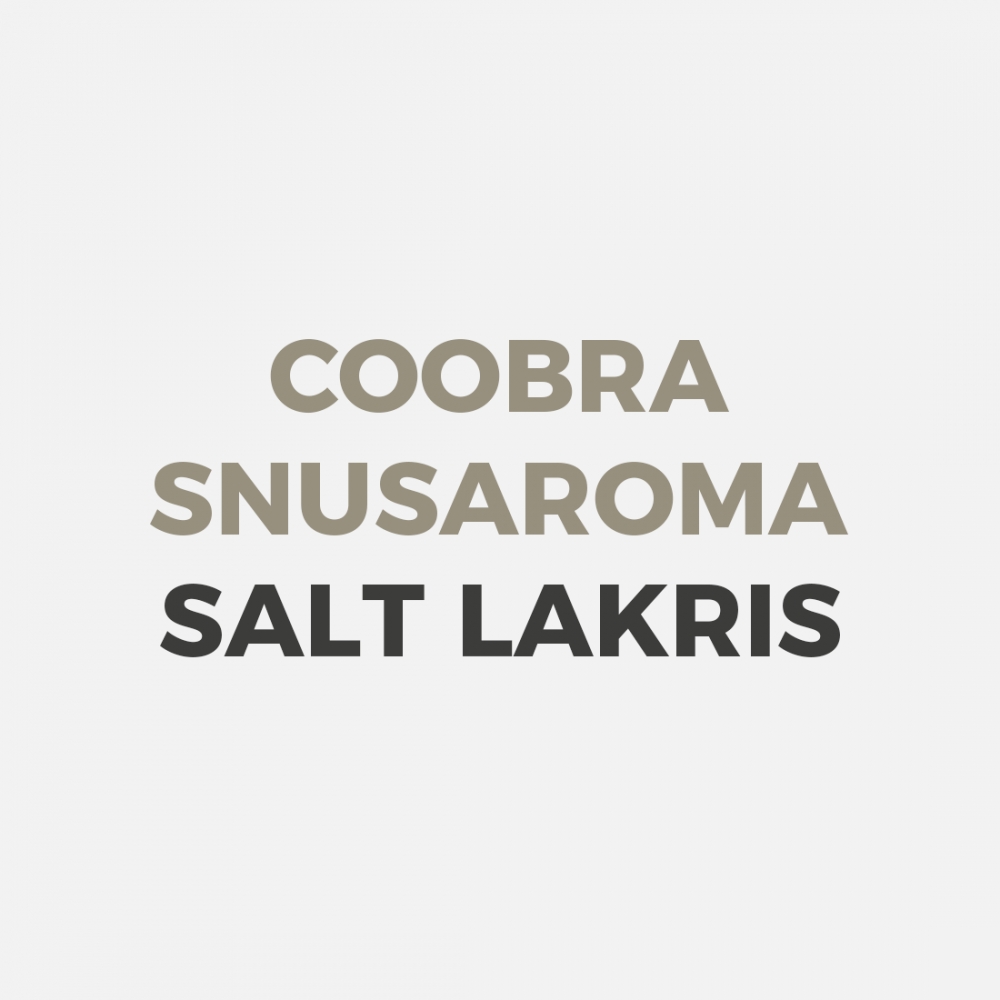 Salt lakris snusaroma gir din snus en god aroma av salt lakris.